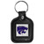 Kansas State Wildcats Square Leatherette Key Chain