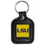 LSU Tigers Square Leatherette Key Chain