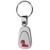 Mississippi Rebels Steel Teardop Key Chain