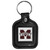 Mississippi State Bulldogs Square Leatherette Key Chain