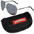 Nebraska Cornhuskers Aviator Sunglasses and Zippered Carrying Case