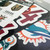 Philadelphia Eagles Decal 3-pk 3 Various Logos / Wordmark Green