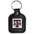 Texas A & M Aggies Square Leatherette Key Chain