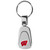 Wisconsin Badgers Steel Teardop Key Chain