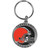 Cleveland Browns Carved Metal Key Chain
