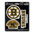 Boston Bruins Decal 3-pk 3 Various Logos / Wordmark