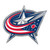 Columbus Blue Jackets Embossed Color Emblem "Star Flag" Logo