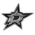 Dallas Stars Molded Chrome Emblem "D Star" Logo