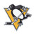 Pittsburgh Penguins Embossed Color Emblem "Penguins" Logo