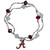 Alabama Crimson Tide Crystal Bead Bracelet