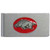 Arkansas Razorbacks Brushed Metal Money Clip