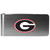 Georgia Bulldogs Steel Money Clip, Logo