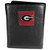 Georgia Bulldogs Deluxe Leather Tri-fold Wallet Packaged in Gift Box