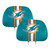 Miami Dolphins Printed Headrest Cover Dolphins Primary Logo Aqua