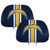 Los Angeles Chargers Printed Headrest Cover Chargers Primary Logo Blue & Yellow