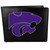 Kansas St. Wildcats Leather Bi-fold Wallet, Large Logo