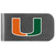 Miami Hurricanes Logo Bottle Opener Money Clip