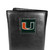 Miami Hurricanes Deluxe Leather Tri-fold Wallet