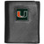 Miami Hurricanes Leather Tri-fold Wallet
