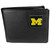 Michigan Wolverines Leather Bi-fold Wallet Packaged in Gift Box