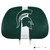 Michigan State Spartans "Spartan Helmet" Primary Logo Headrest Covers