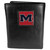 Mississippi Rebels Deluxe Leather Tri-fold Wallet