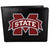 Mississippi St. Bulldogs Leather Bi-fold Wallet, Large Logo