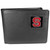 N. Carolina St. Wolfpack Leather Bi-fold Wallet Packaged in Gift Box