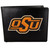 Oklahoma St. Cowboys Leather Bi-fold Wallet, Large Logo