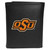 Oklahoma St. Cowboys Leather Tri-fold Wallet, Large Logo