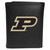 Purdue Boilermakers Leather Tri-fold Wallet, Large Logo