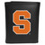 Syracuse Orange Leather Tri-fold Wallet, Large Logo