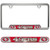 San Francisco 49ers Embossed License Plate Frame Primary Logo and Wordmark Red