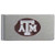 Texas A & M Aggies Brushed Metal Money Clip