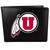 Utah Utes Leather Bi-fold Wallet, Large Logo