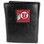 Utah Utes Deluxe Leather Tri-fold Wallet Packaged in Gift Box
