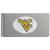 W. Virginia Mountaineers Brushed Metal Money Clip