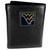 W. Virginia Mountaineers Deluxe Leather Tri-fold Wallet Packaged in Gift Box