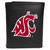 Washington St. Cougars Leather Tri-fold Wallet, Large Logo