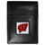 Wisconsin Badgers Leather Money Clip/Cardholder Packaged in Gift Box