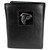 Atlanta Falcons Deluxe Leather Tri-fold Wallet Packaged in Gift Box