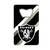 Las Vegas Raiders Credit Card Bottle Opener Raiders Primary Logo Black, White & Silver