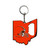 Cleveland Browns Keychain Bottle Opener Browns Primary Logo / Shape of Ohio Orange