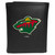 Minnesota Wild® Leather Tri-fold Wallet, Large Logo