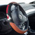 Kansas City Chiefs Sports Grip Steering Wheel Cover Primary Logo and Wordmark Tan & Black