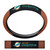 Miami Dolphins Sports Grip Steering Wheel Cover Primary Logo and Wordmark Tan & Black