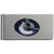 Vancouver Canucks® Brushed Metal Money Clip