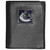 Vancouver Canucks® Deluxe Leather Tri-fold Wallet Packaged in Gift Box