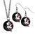 Florida St. Seminoles Dangle Earrings and Chain Necklace Set