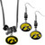 Iowa Hawkeyes Euro Bead Earrings and Necklace Set